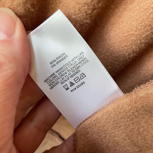 Express Cap Sleeve Lounge Jumpsuit Tan S - Picture 7 of 7